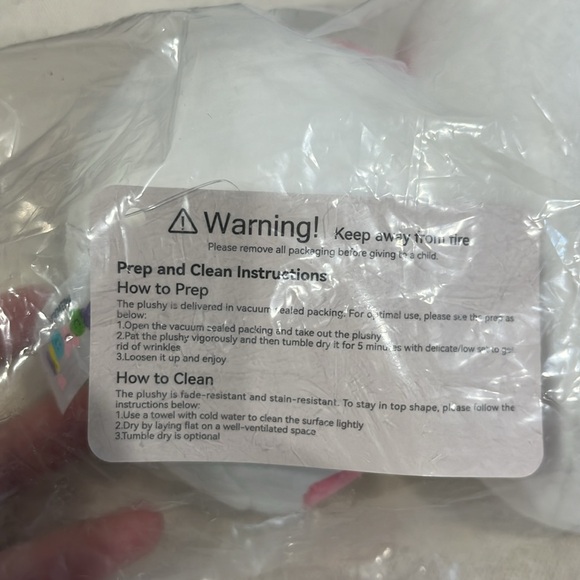 NWT Mewaii 8 Inch Mushroom Plush, Pink and White Cow Plush Pillow - Picture 4 of 7